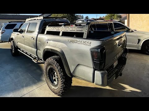 RCI BED RACK 12" HEAVY DUTY STEEL FOR 3RD GEN LONG BED TACOMA!