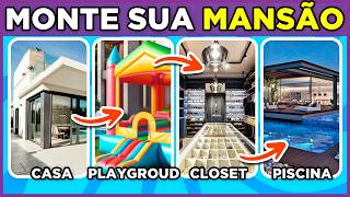 🏡 MONTE SUA MANSÃO DE LUXO 🏰| Como seria sua casa dos sonhos? #monteoseu  #quiz  #macaquiz 🐵