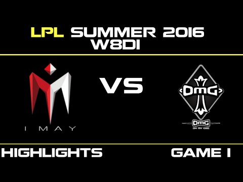 IM vs OMG Game 1 Highlights Tencent LPL Summer 2016 W8D1 I May vs OMG   IM vs OMG   LPL LOL