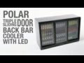 G-Series GL013 320 Ltr Undercounter  Triple Sliding Glass Door Reduced Height Black Back Bar Bottle Cooler Product Video