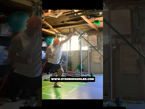 Power rotation for kayak surf ski strength technique. www.strongpaddler.com