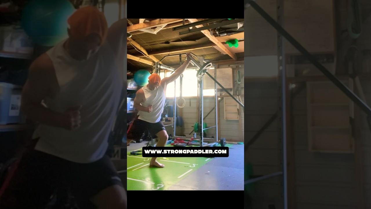 Power rotation for kayak surf ski strength technique. www.strongpaddler.com