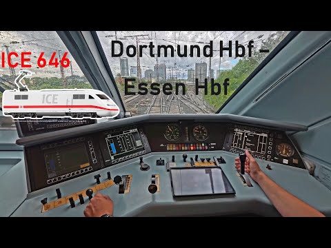 Das kam unerwartet! | ICE 646 Dortmund Hbf - Essen Hbf | ICE-Führerstandsmitfahrt | BR 402 | 4K HDR