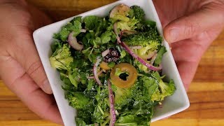 Sweet and Sour Broccoli Salad - healthy recipe channel