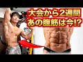 大会から2週間…腹筋どうなった?