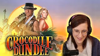 CROCODILE DUNDEE (1986) movie reaction! | FIRST TIME WATCHING |