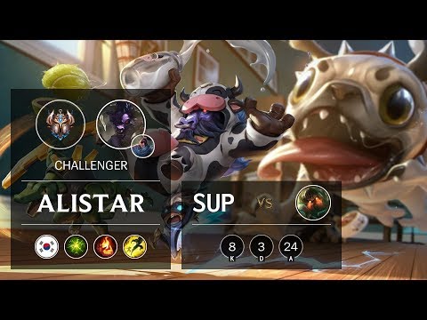 Alistar Support vs Nautilus - KR Challenger Patch 9.24