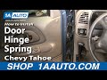 How To Install Replace Door Hinge Spring Chevy ...