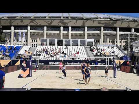 Лешуков - подача. Чемпионат Европы. Москва 2019