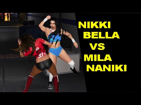 WWE 2K17 Nikki Bella vs Mila Naniki - Backstage Brawl