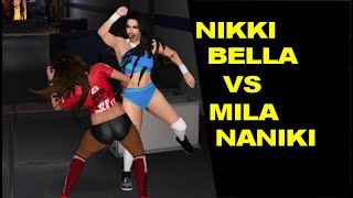 WWE 2K17 Nikki Bella vs Mila Naniki - Backstage Br
