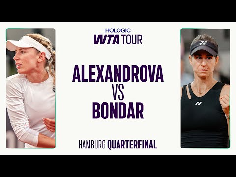 Ekaterina Alexandrova vs. Anna Bondar | 2025 Hamburg Quarterfinal | WTA Match Highlights