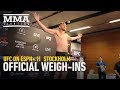 UFC Stockholm Official Weigh-In Highlights - MMA Fighting