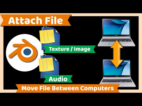 Blender Tutorial : Pack or Attach Files in Blender and Move between Computer