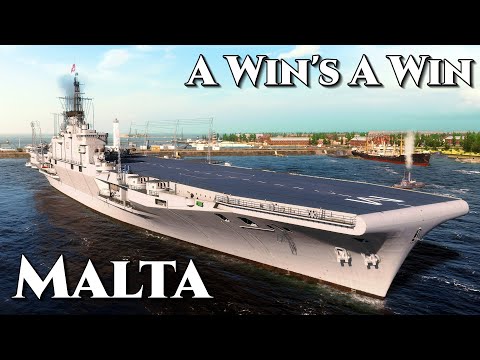 World of Warships: Malta - A Win Is A Win