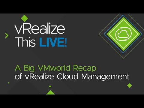 vRealize This Live! Episode 11 - VMworld 2021 Recap