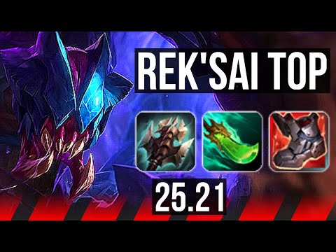 REK'SAI vs AATROX (TOP) | 5k comeback, 6/3/9 | KR Master | 25.21