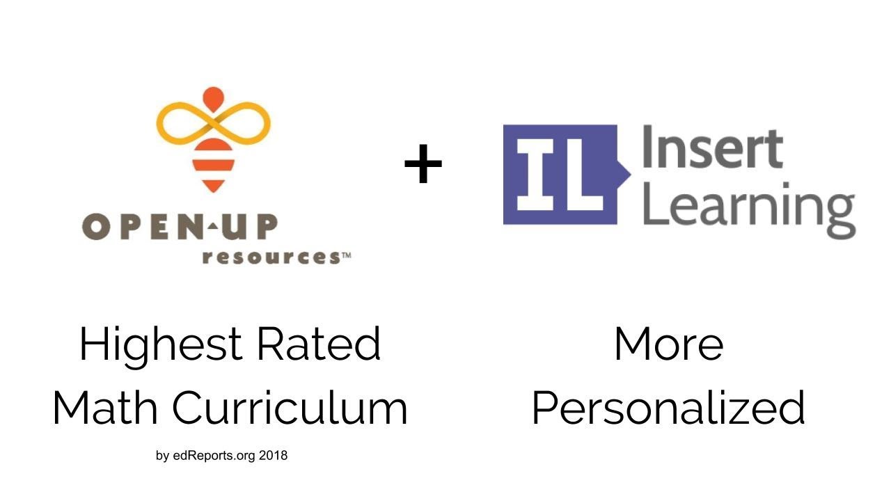 Personalize Open Up Resources Math and InsertLearning