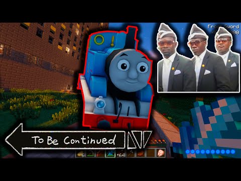 Thomas.EXE Tank Engine attacks in the city of MINIONS in Minecraft - Coffin Meme / Animation