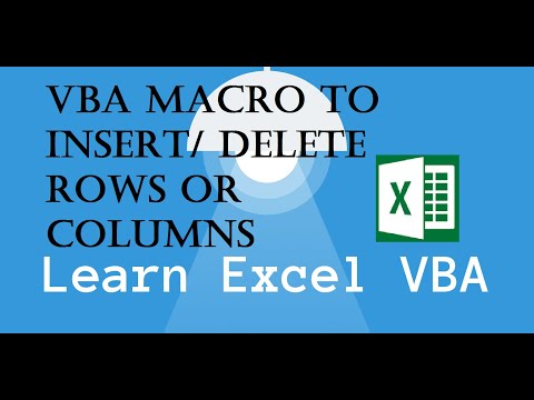 31 VBA Macro to Insert/ Delete Rows or Columns