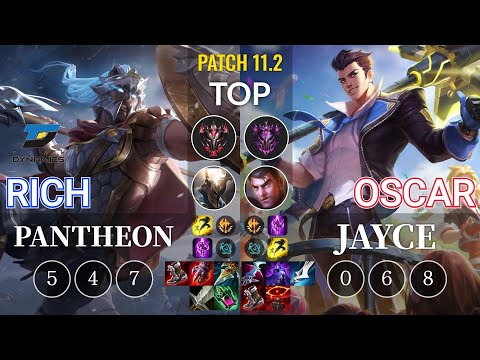 DYN Rich Pantheon vs Oscar Jayce Top - KR Patch 11.2