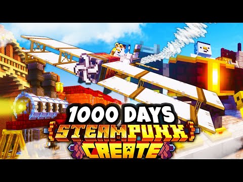 Insane Survival: 1000 Days in STEAMPUNK Minecraft! Watch Now!
