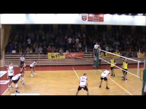 Końcówki 2 ost. setów meczu Stal Nysa - KPS Siedlce 1-3 (2013-14)