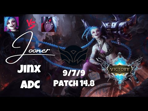 Jooner - VOD | Jinx / Zyra vs. Varus / Alistar | Patch 14.8