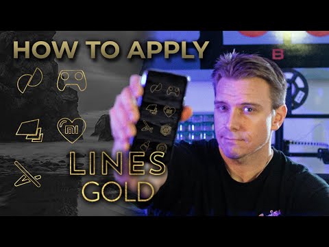 Lines Gold Pro - Icon Pack Video