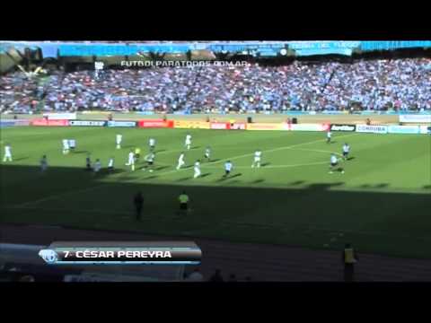 Gol de Pereyra. Belgrano 1 - Racing 0. Fecha 9. Torneo Inicial 2013. Fútbol Para Todos