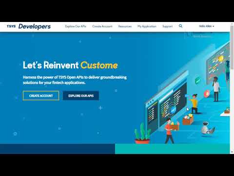 Registering An Account On Tsys Developers