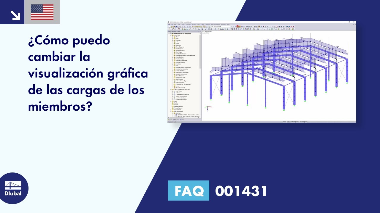 FAQ 001431 | ¿Cómo cambiar la visualización gráfica de las cargas en barra?