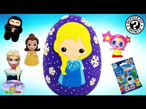 DISNEY FROZEN ELSA Giant Play Doh Surprise Egg Funko Ninja Town - SETC