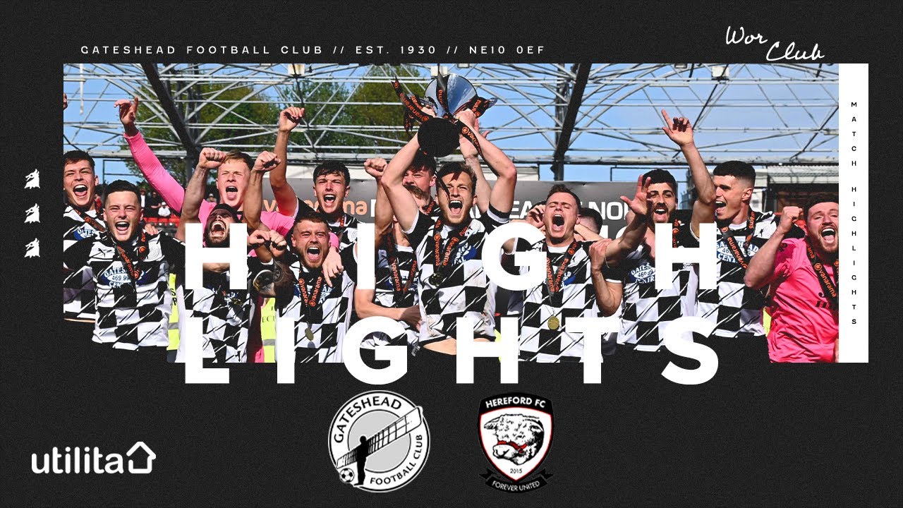 Heed crowned CHAMPIONS in front of record league crowd | Gateshead 2-1 Hereford | HIGHLIGHTS