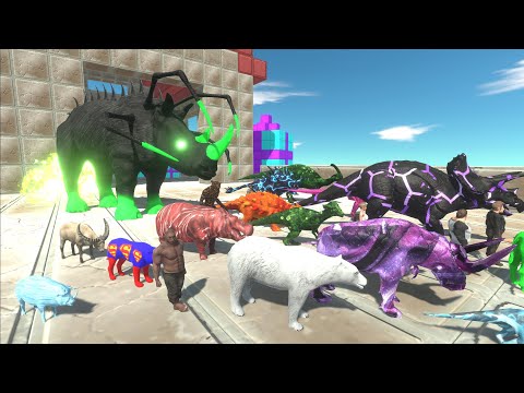 Escape from ALIEN RHINO - Escape from Monster - Animal Revolt Battle Simulator