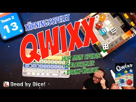 Qwixx | Ett kvickt tärningsspel | Regler + spel med soloregler