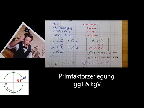 ggT und kgV mit der Primfaktorzerlegung l einfach erklärt l Pirni erklärt