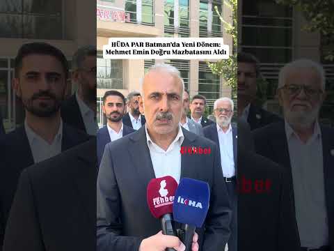 HÜDA PAR Batman’da Yeni Dönem Mehmet Emin Doğru Mazbatasını Aldı #keşfet #kesfeteyyiz #batman #news