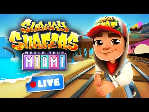 🔴 Subway Surfers World Tour 2017 - Miami Gameplay Livestream