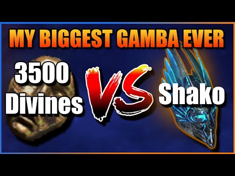 3500 Divine Orbs (250ex) vs Forbidden Shako Gamble | PoE 3.17