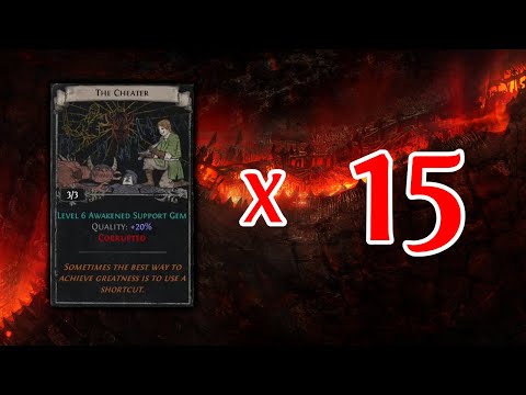 PATH OF EXILE 3.16 - 15 SETS OF THE CHEATER - WE HIT HUGE!!
