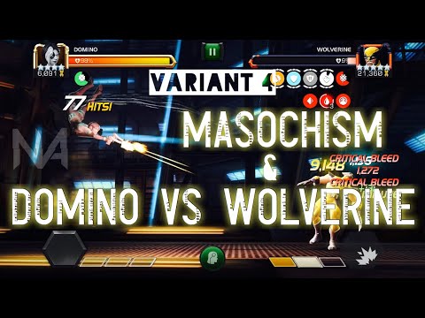 Variant 4 (Waning Moon) Chapter 2.1 Masochism Path and Domino vs Wolverine Boss Solo