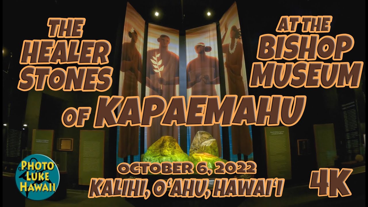 The Healer Stones of Kapaemahu at the Bishop Museum Full Walk October 6, 2022 Oahu Hawaii