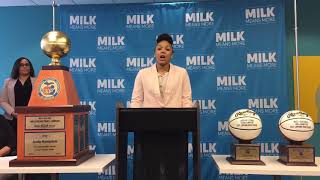 Jaida Hampton gives her Miss Basketball acceptance speech