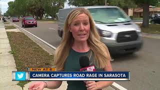 Video shows road rage incident in Sarasota, driver intentionally rams motorcyclist off road