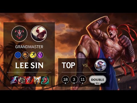 Lee Sin Top vs Fiora - EUW Grandmaster Patch 11.8