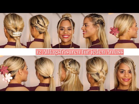 Frisuren für mittellange Haare | 12 Leichte & schnelle Alltagsfrisuren | in unter 3 Minuten