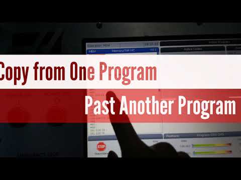 How to Copy From One Program To Past Another Program !! Copy Paste in vmc ,cnc machine