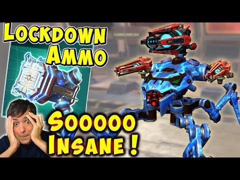 Brutal SNIPER RAYKER with LOCKDOWN AMMO - War Robots Mk2 Gameplay WR