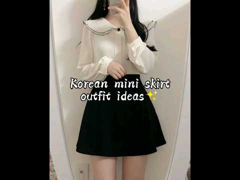 Korean outfit ideas✨ Korean mini skirt outfits 💫#aesthgirly #aesthetic #koreanfashion
